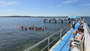 Badebetrieb an der Seebadeanstalt
